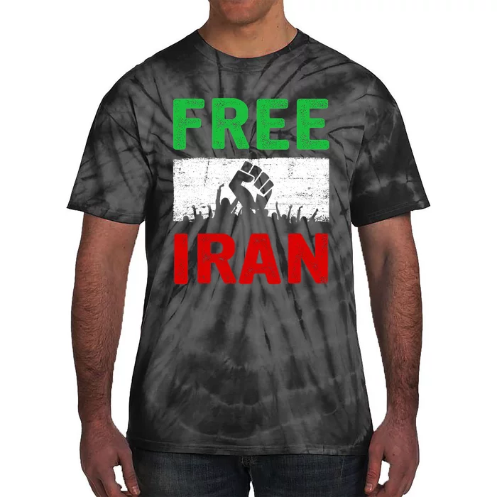 Free Iran Stand With The Women Of Iran Tie-Dye T-Shirt