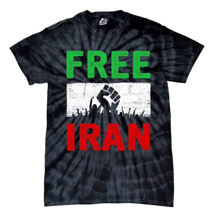 Free Iran Stand With The Women Of Iran Tie-Dye T-Shirt