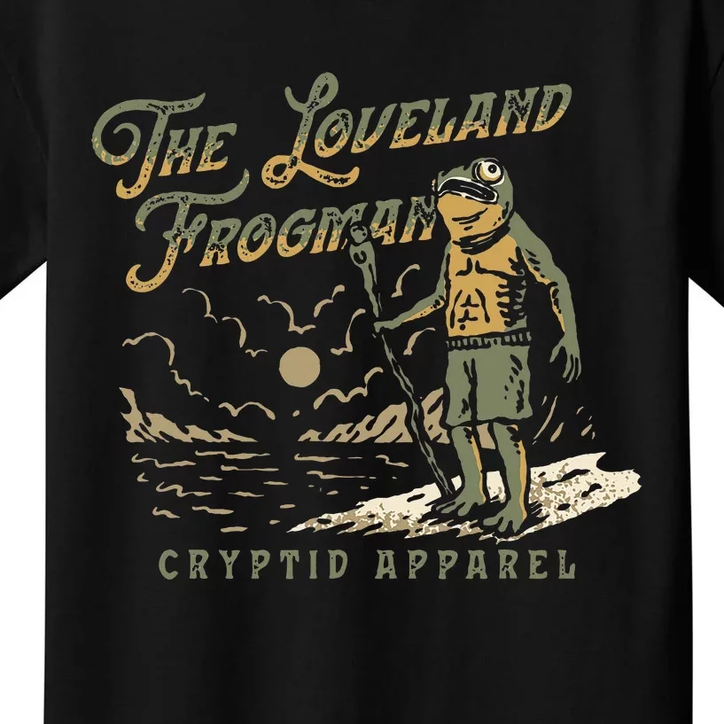 Frog I Saw The Loveland Frogman Kids T-Shirt