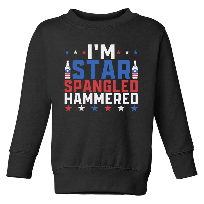 Funny IM Star Spangled Hammered Outfit 4th Of July Toddler Sweatshirt