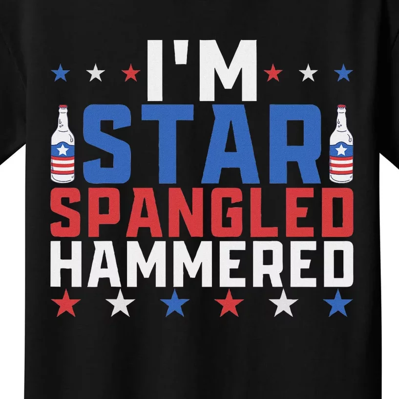 Funny IM Star Spangled Hammered Outfit 4th Of July Kids T-Shirt