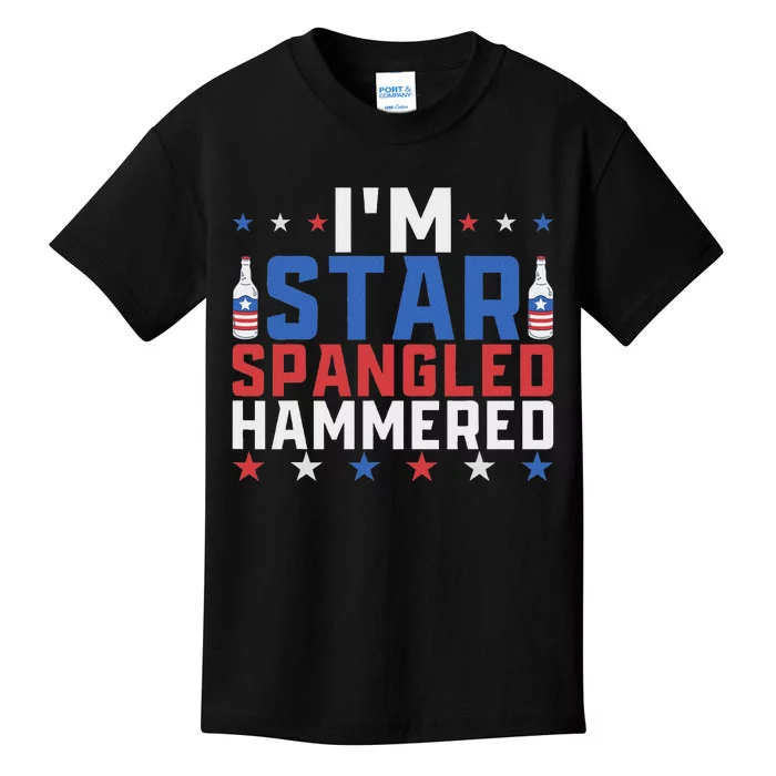 Funny IM Star Spangled Hammered Outfit 4th Of July Kids T-Shirt