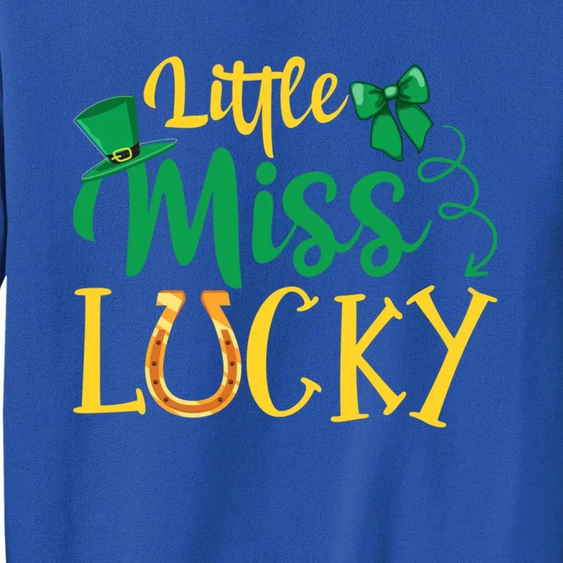 Funny Irish St Patricks Day Shenanigans Little Miss Lucky Funny Gift Sweatshirt