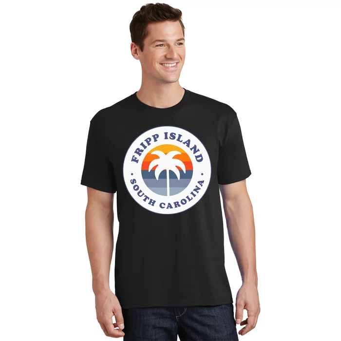 Fripp Island South Carolina Sc Retro Palm Tree Souvenir T-Shirt