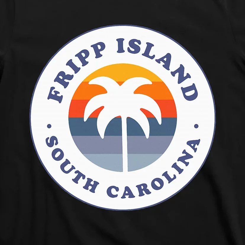 Fripp Island South Carolina Sc Retro Palm Tree Souvenir T-Shirt