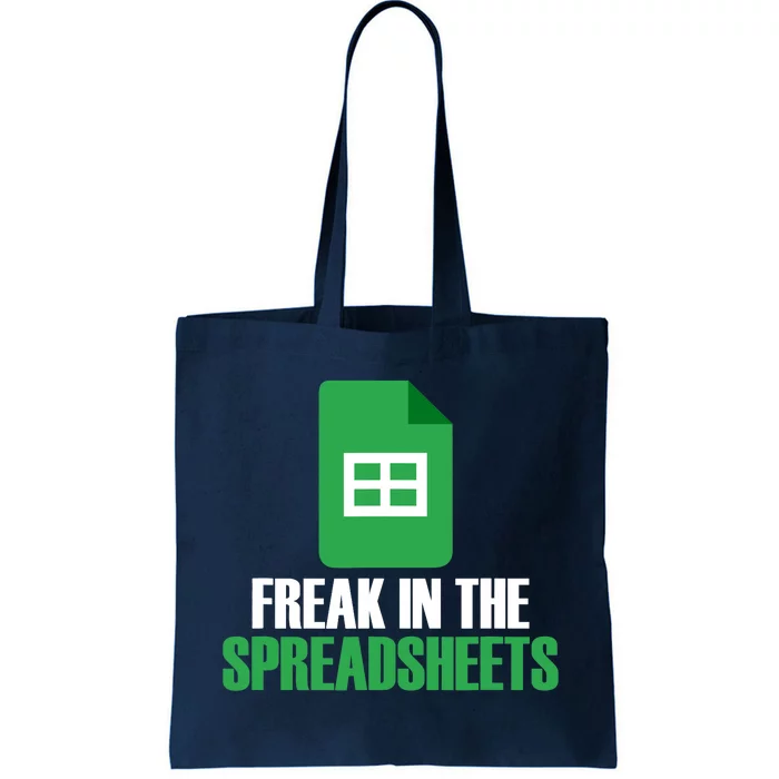 Freak In Spreadsheets Excel Accountant Accounting Tote Bag