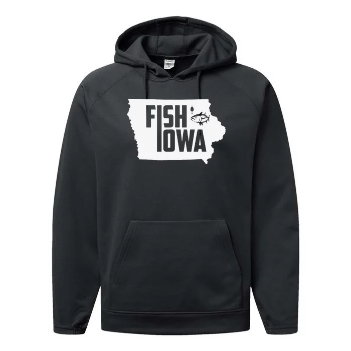 Fish Iowa State Pride Fishing Performance Fleece Hoodie