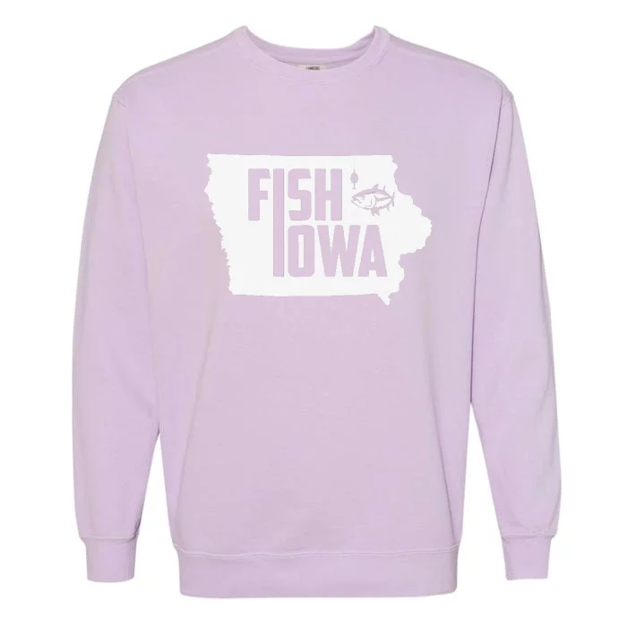 Fish Iowa State Pride Fishing Garment-Dyed Sweatshirt