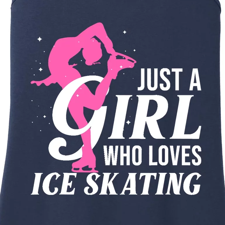 Funny Ice Skating Gift For Girl Wo Skater Figure Skating Ladies Essential Tank