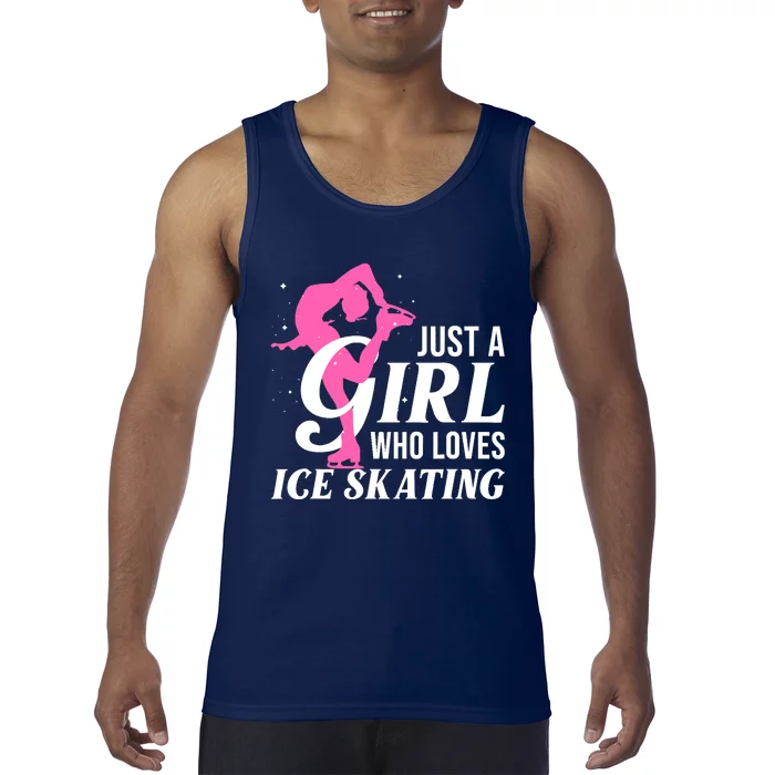 Funny Ice Skating Gift For Girl Wo Skater Figure Skating Tank Top