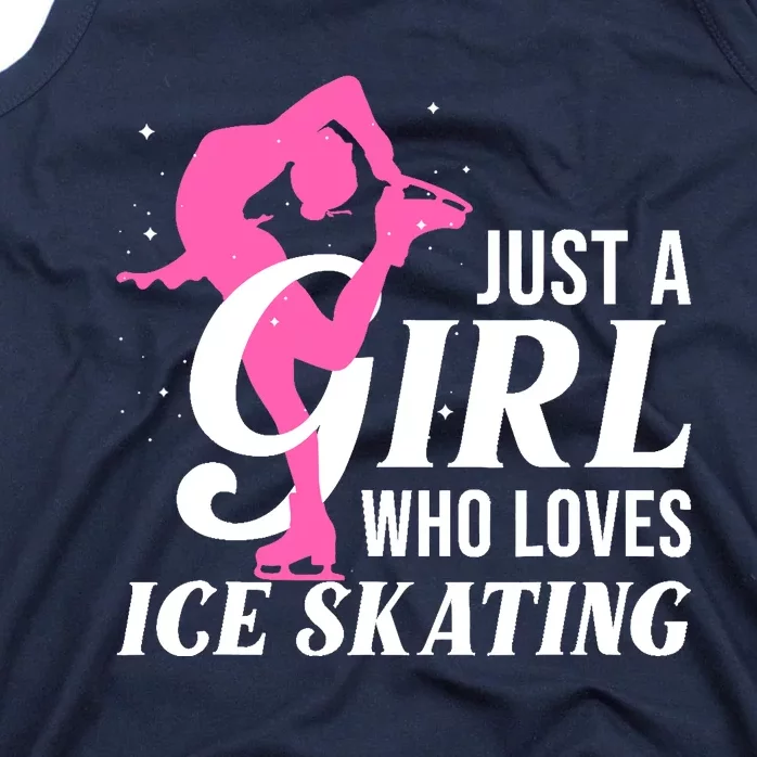 Funny Ice Skating Gift For Girl Wo Skater Figure Skating Tank Top