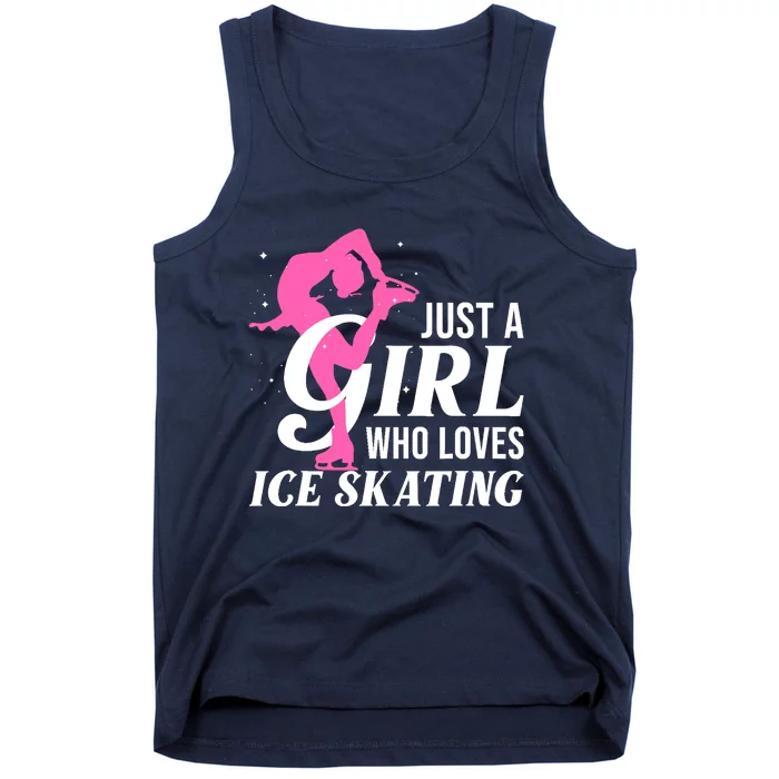 Funny Ice Skating Gift For Girl Wo Skater Figure Skating Tank Top