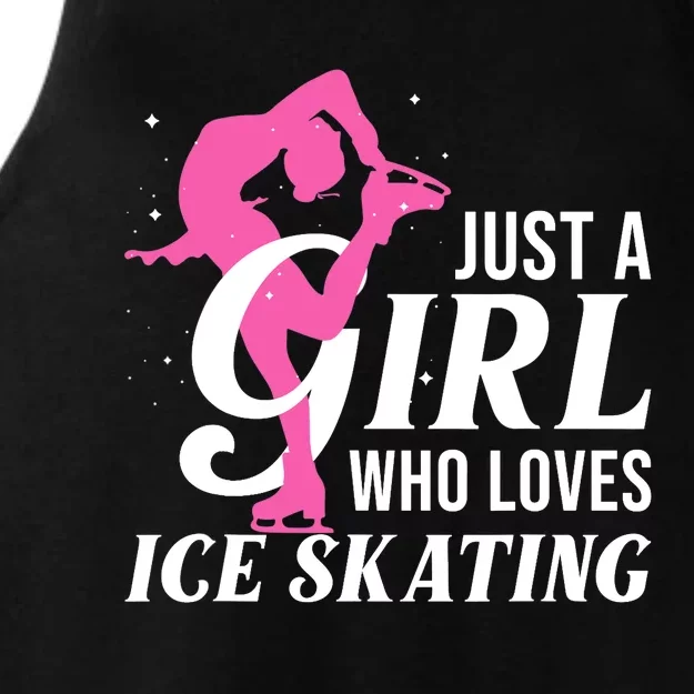 Funny Ice Skating Gift For Girls Wo Skater Ladies Tri-Blend Wicking Tank