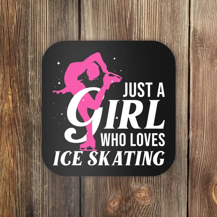 Funny Ice Skating Gift For Girls Wo Skater Coaster