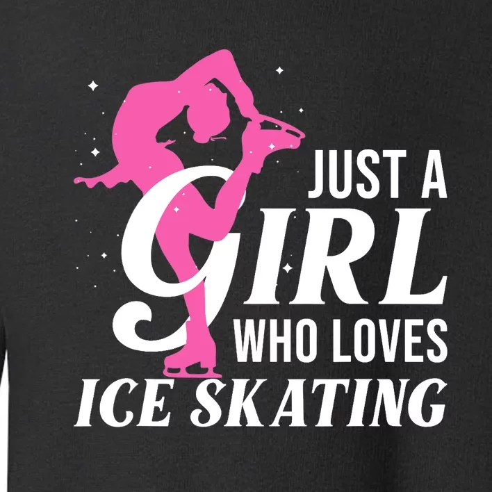 Funny Ice Skating Gift For Girls Wo Skater Toddler Sweatshirt