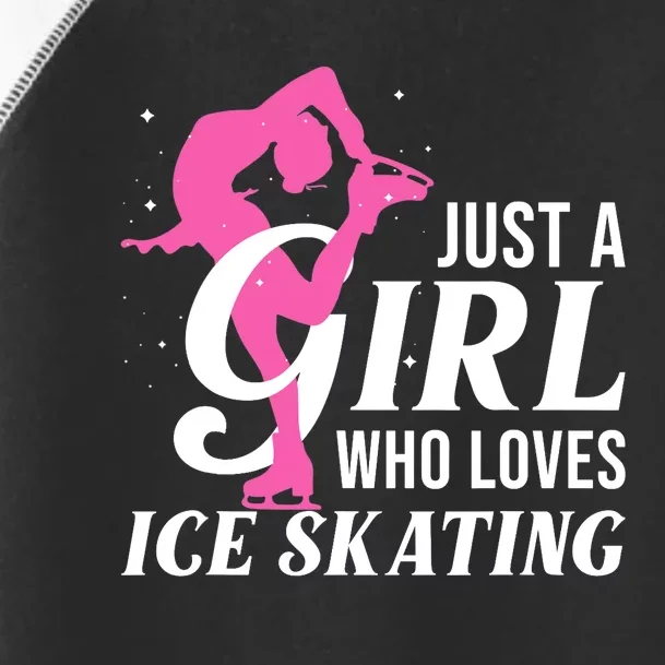 Funny Ice Skating Gift For Girls Wo Skater Toddler Fine Jersey T-Shirt