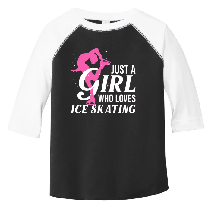 Funny Ice Skating Gift For Girls Wo Skater Toddler Fine Jersey T-Shirt