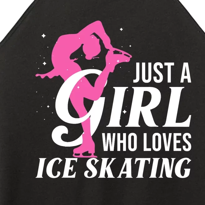 Funny Ice Skating Gift For Girls Wo Skater Women’s Perfect Tri Rocker Tank