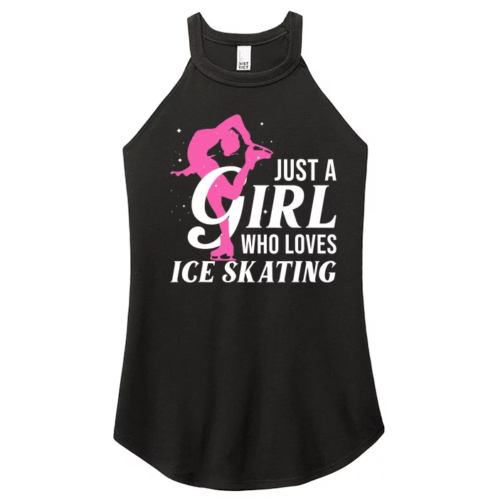 Funny Ice Skating Gift For Girls Wo Skater Women’s Perfect Tri Rocker Tank