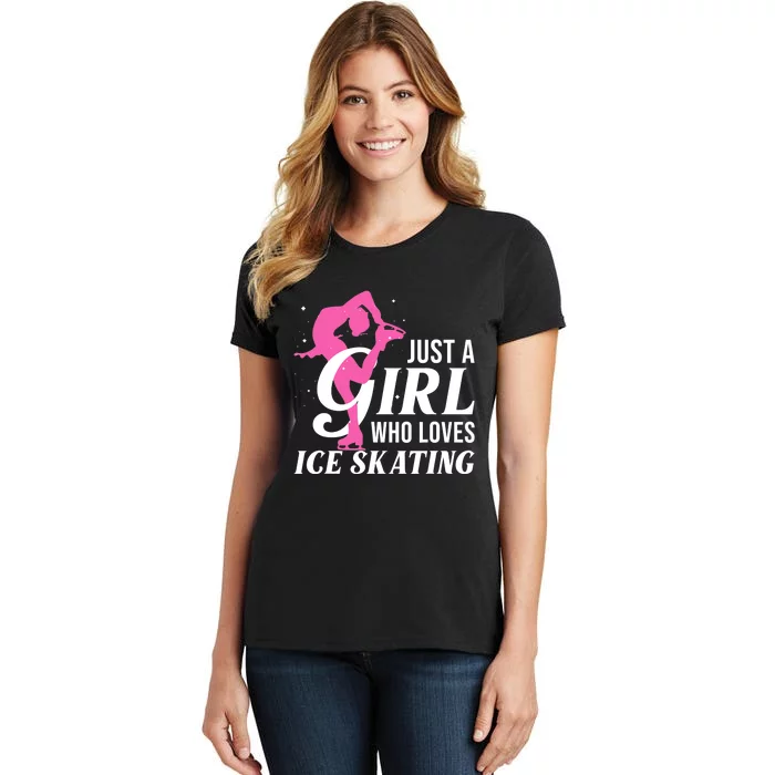 Funny Ice Skating Gift For Girls Wo Skater Women's T-Shirt