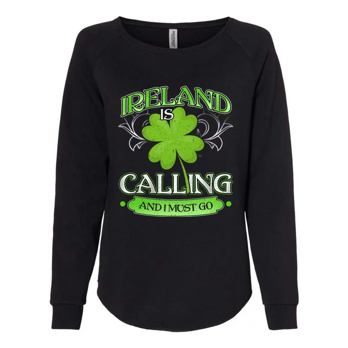 Funny Ireland Sankt Patricks Day Gift Dublin Gift Womens California Wash Sweatshirt