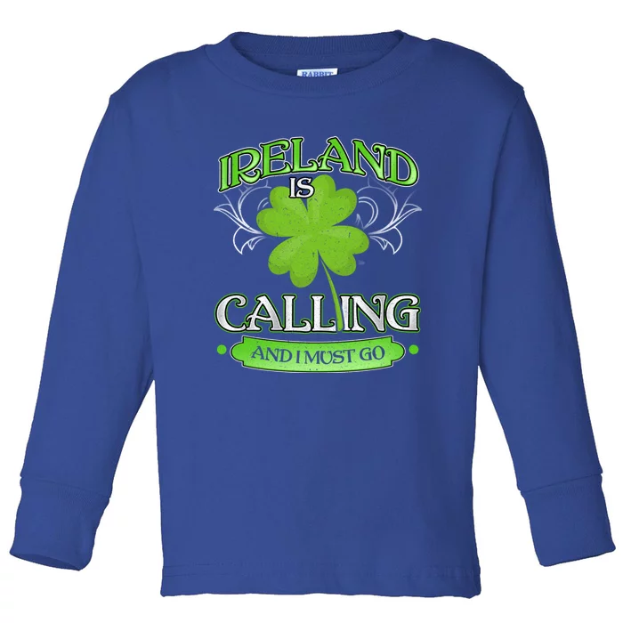 Funny Ireland Sankt Patricks Day Gift Dublin Gift Toddler Long Sleeve Shirt