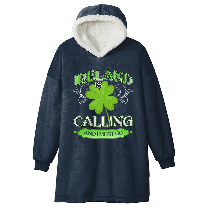 Funny Ireland Sankt Patricks Day Gift Dublin Gift Hooded Wearable Blanket