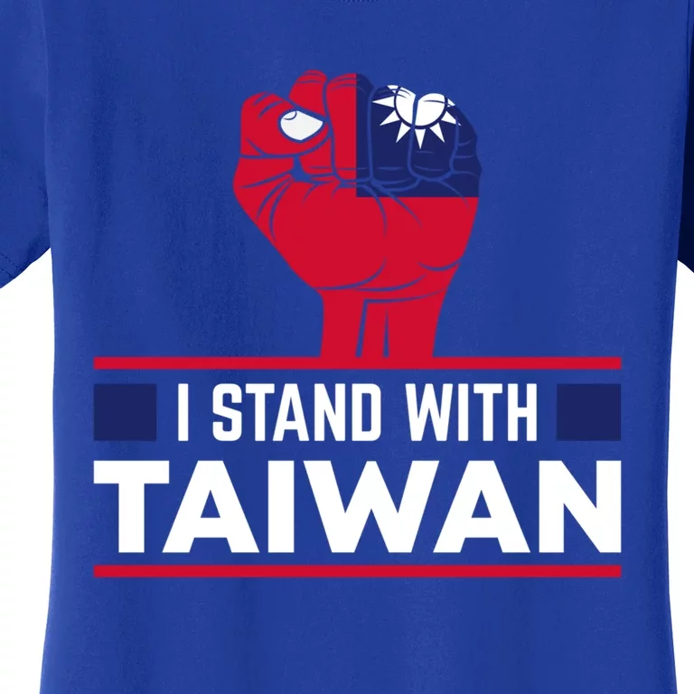 Fist I Stand With Taiwan Cool Gift Women's T-Shirt