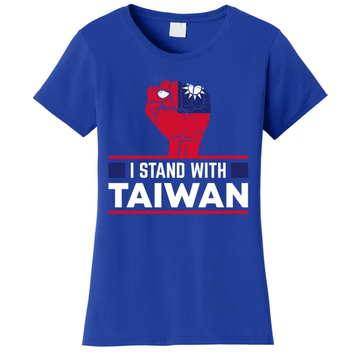 Fist I Stand With Taiwan Cool Gift Women's T-Shirt