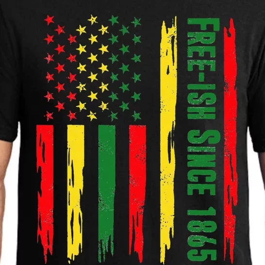 Free Ish Since 1865 With Pan African Flag For Juneteenth Pajama Set