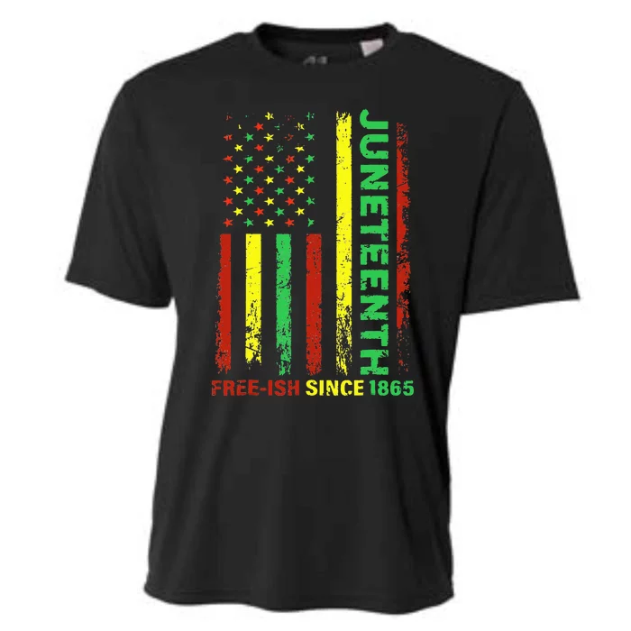 Free Ish Since 1865 With Pan African Flag For Juneteenth Cooling Performance Crew T-Shirt