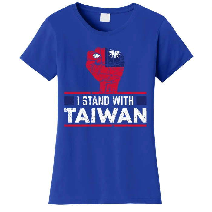 Fist I Stand With Taiwan Vintage Meaningful Gift Women's T-Shirt