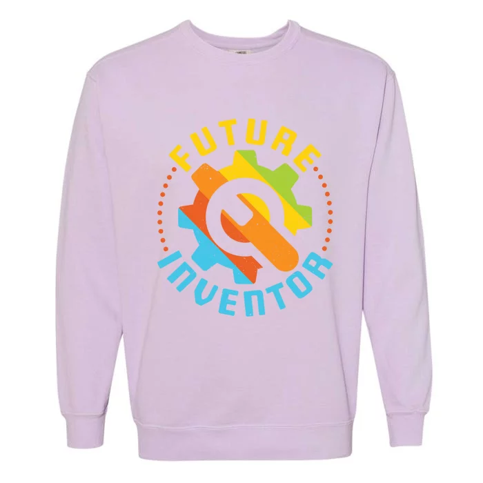 Future Inventor Stem Engineering Love Inventing Graphic Gift Garment-Dyed Sweatshirt