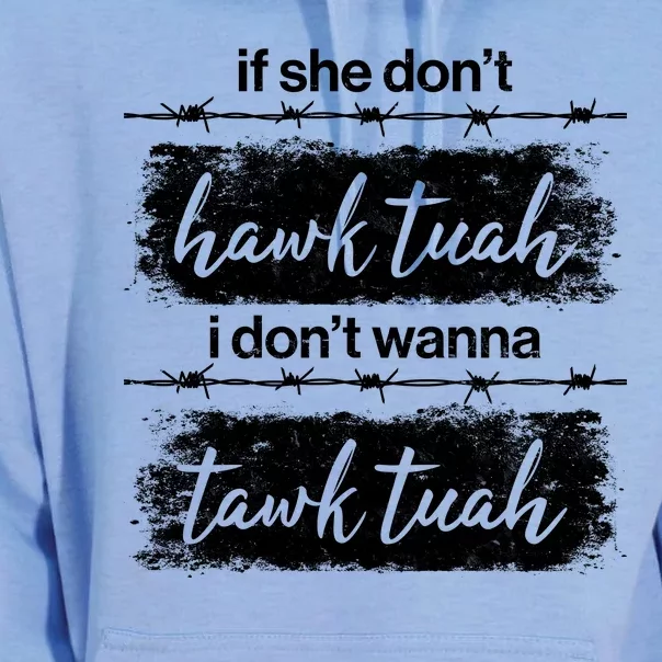 Funny If She Dont Hawk Tuah I Dont Wanna Tawk Tuah Unisex Surf Hoodie