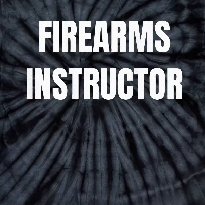 Firearms Instructor Shooting Range Gun Safety Officer Tie-Dye T-Shirt