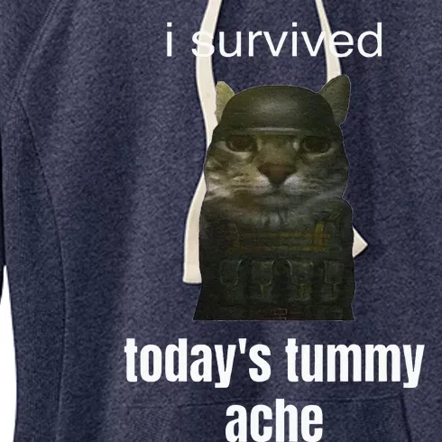 Funny I Survived TodayS Tummy Ache Women's Fleece Hoodie