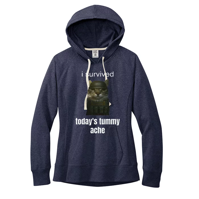 Funny I Survived TodayS Tummy Ache Women's Fleece Hoodie