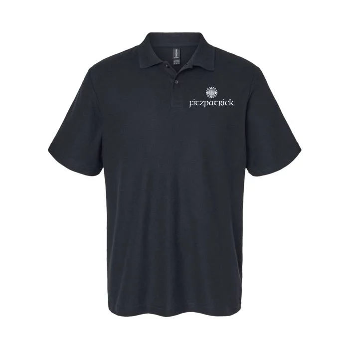 Fitzpatrick Irish Surname Dara Knot Strength Monogram Softstyle Adult Sport Polo