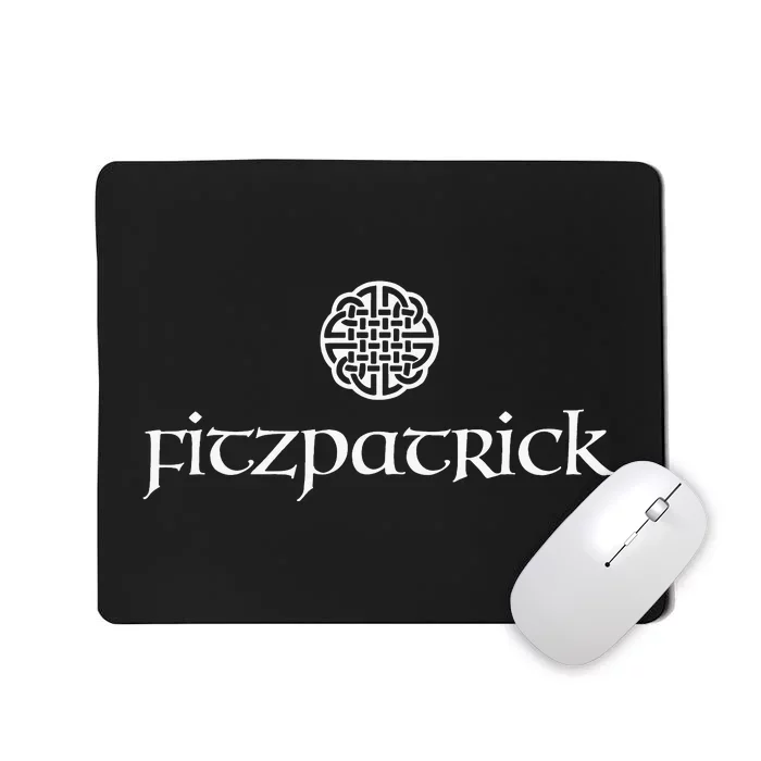 Fitzpatrick Irish Surname Dara Knot Strength Monogram Mousepad