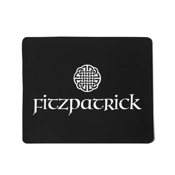 Fitzpatrick Irish Surname Dara Knot Strength Monogram Mousepad