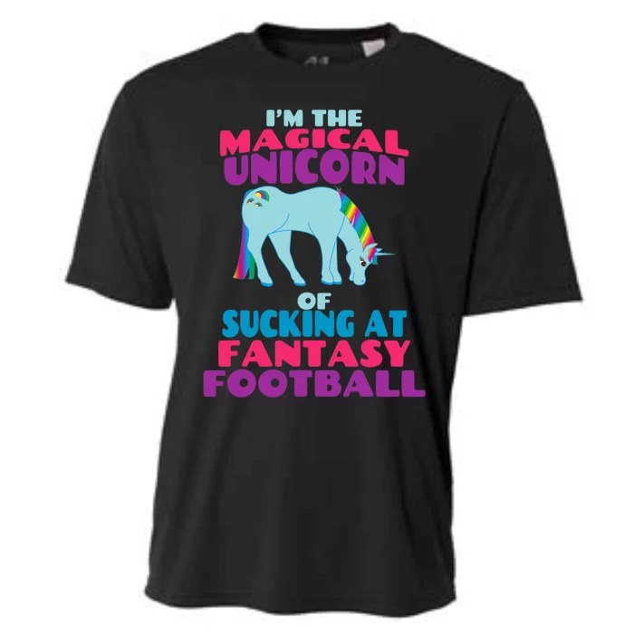 Funny I Suck at Fantasy Football Draft Party for Cooling Performance Crew T-Shirt