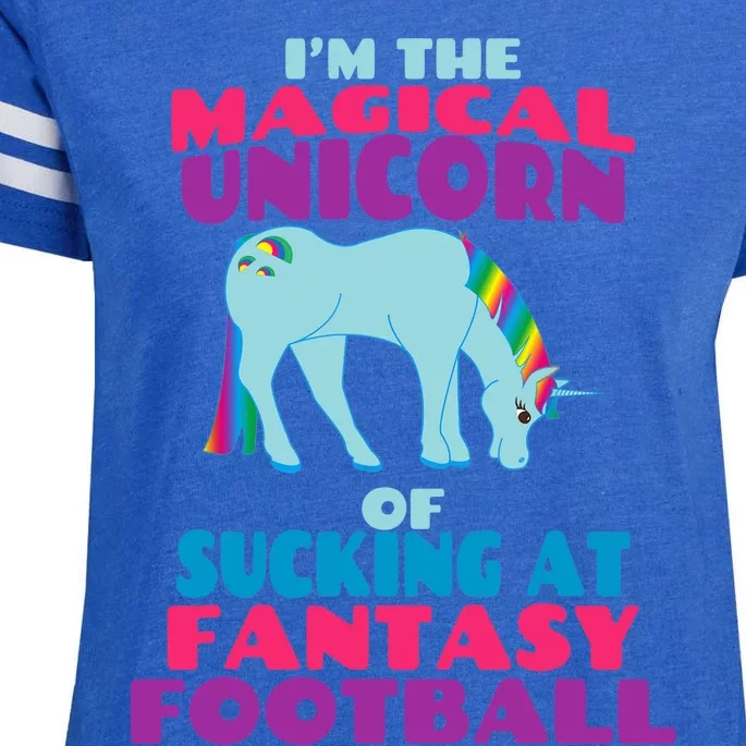 Funny I Suck at Fantasy Football Draft Party for Enza Ladies Jersey Football T-Shirt