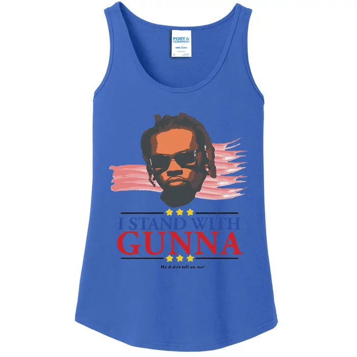 Funny I Stand With G.Unna He Didn’T Tell On Me Gift Ladies Essential Tank