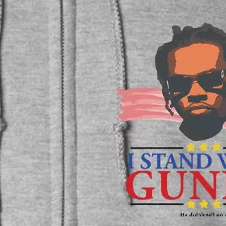 Funny I Stand With G.Unna He Didn’T Tell On Me Gift Full Zip Hoodie