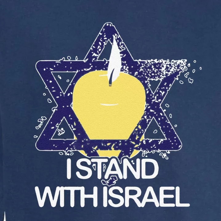 Funny I Stand With Israel Jewish Sweater Israeli Gift Garment-Dyed Sweatshirt