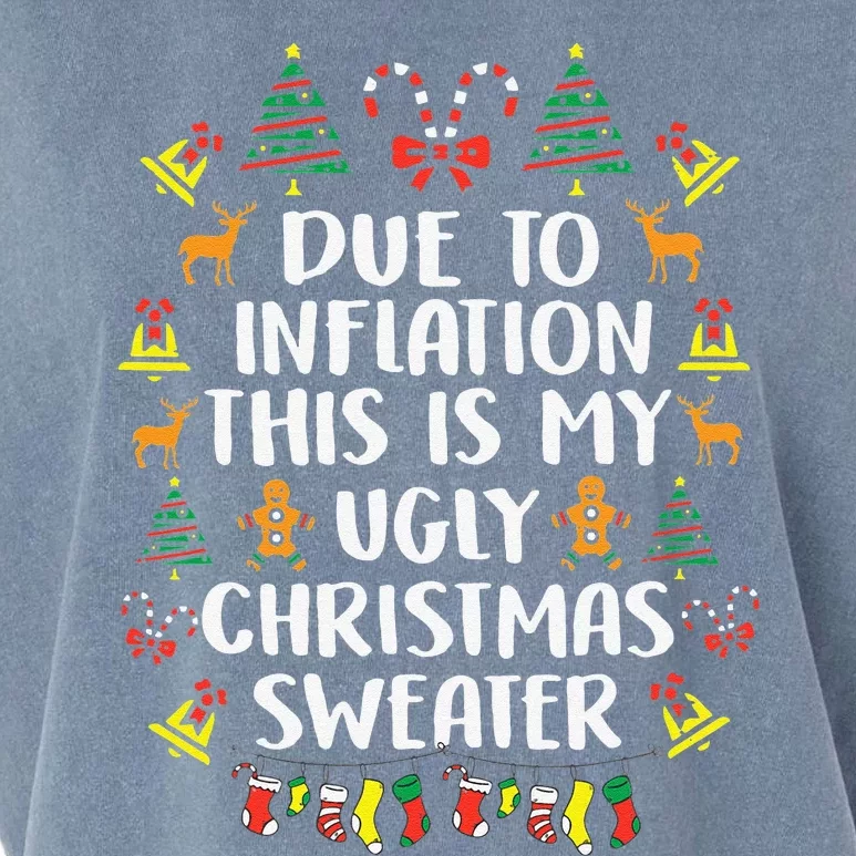 Funny Inflation Sarcasm Ugly Christmas Funny Funny Funny Cute Garment-Dyed Women's Muscle Tee