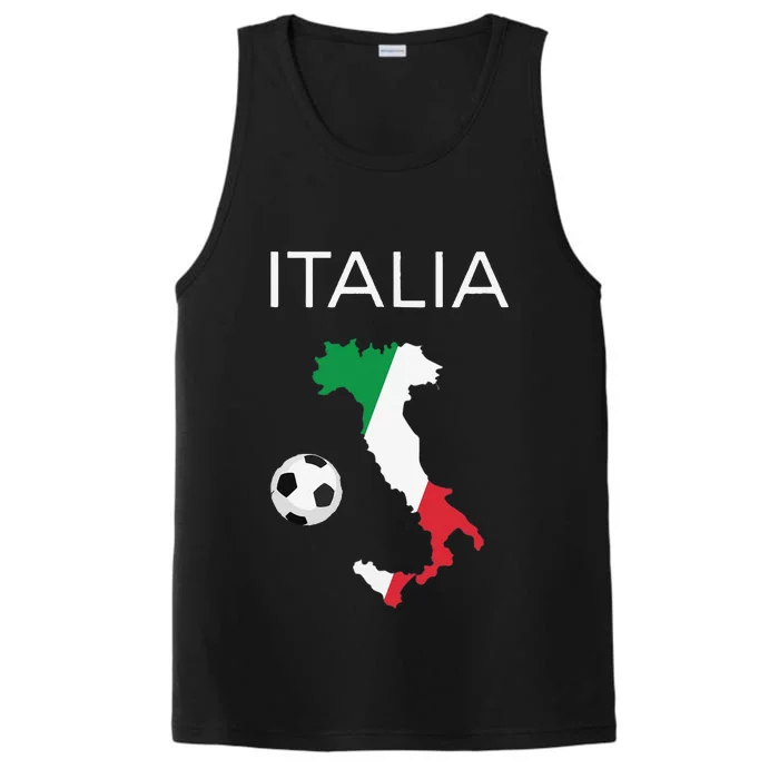 Funny Italy Soccer Forza Azzurri Italian Italia Performance Tank