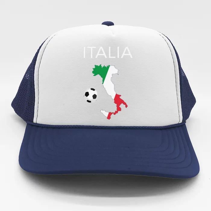 Funny Italy Soccer Forza Azzurri Italian Italia Trucker Hat