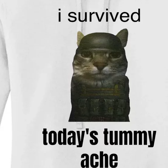 Funny I Survived TodayS Tummy Ache Women's Pullover Hoodie