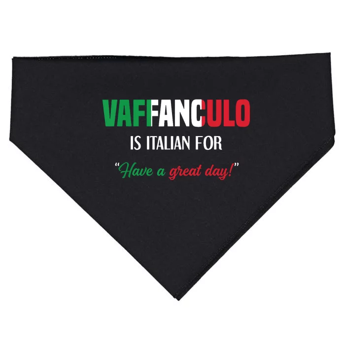 Funny Italian Saying Vaffanculo Have A Great Day USA-Made Doggie Bandana